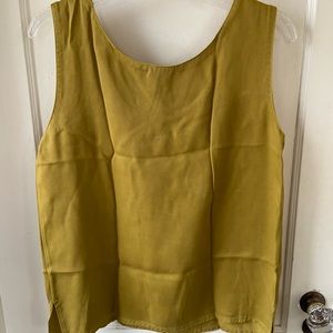 Gertie’s Gail Tank Top”  100% Lyocell/Tencel  Mustard Sz XL